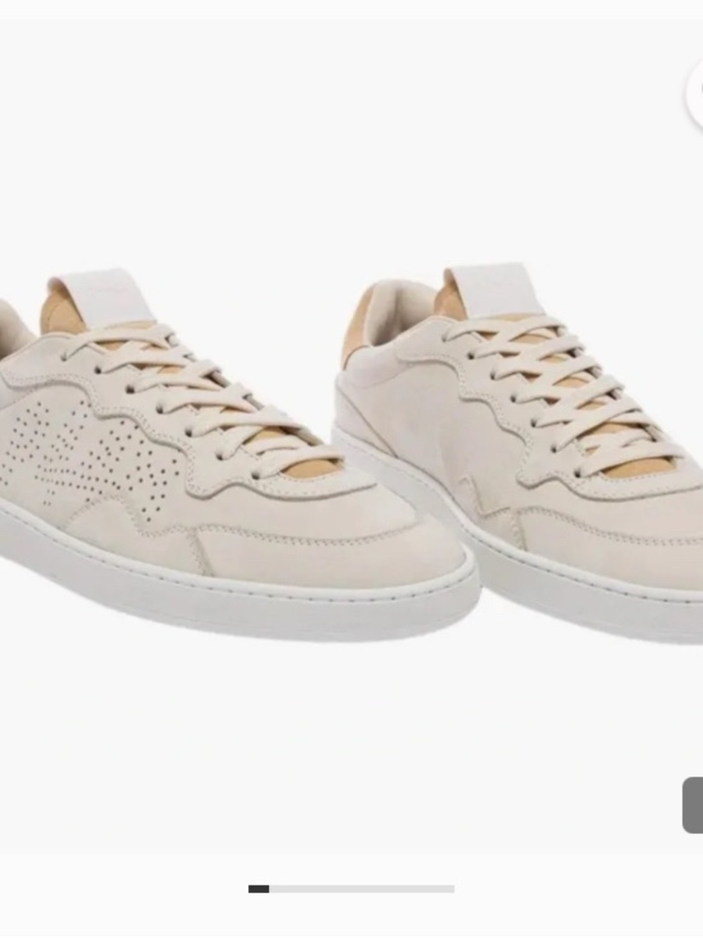 P448 X YAM Vert All Cream Low-Top Sneakers